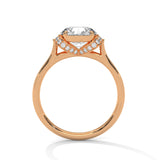 Crown Bloom Solitaire Ring