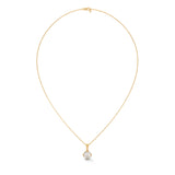 Crescent Claw Solitaire Pendant