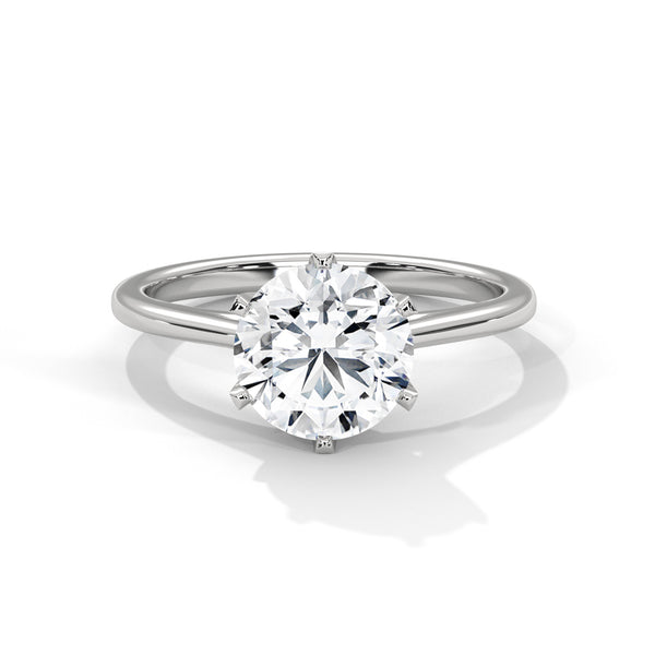 Timeless Crown Solitaire Ring