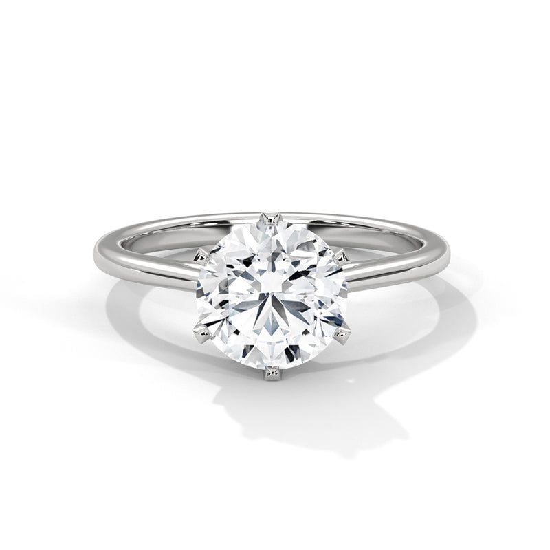 Timeless Crown Solitaire Ring