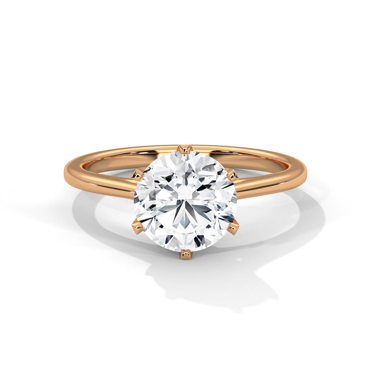 Timeless Crown Solitaire Ring