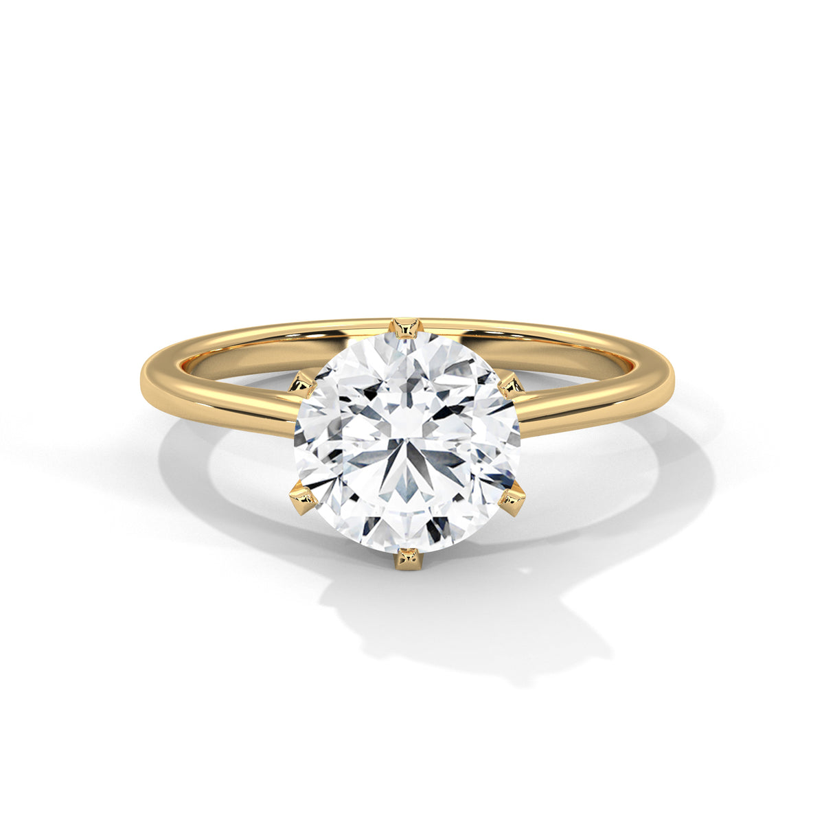 Timeless Crown Solitaire Ring