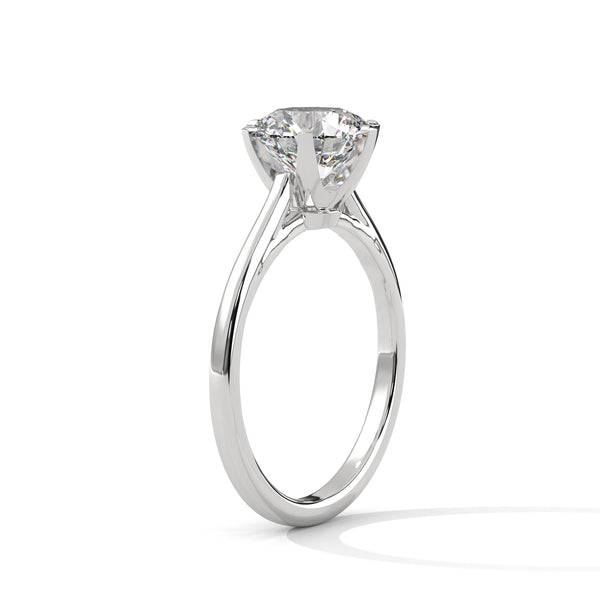 Timeless Crown Solitaire Ring