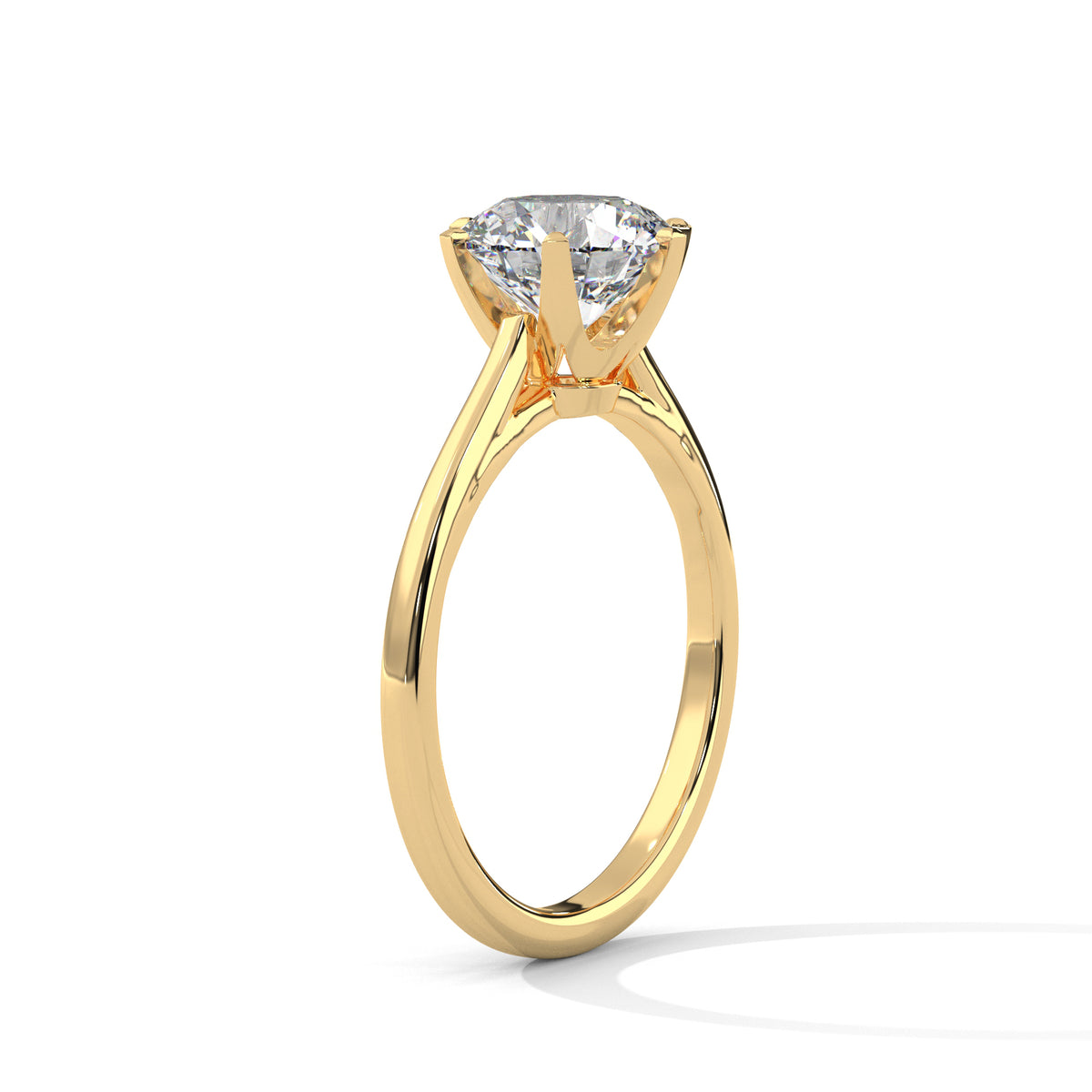 Timeless Crown Solitaire Ring