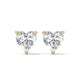 Sweetheart Solitaire Stud Earrings