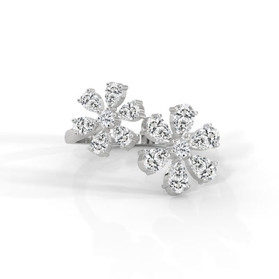 Blooming Snowflake Cluster Ring — IGI Certified Diamond Jewellery | My Carat India