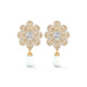 Blooming Petal Halo Dangler Earrings