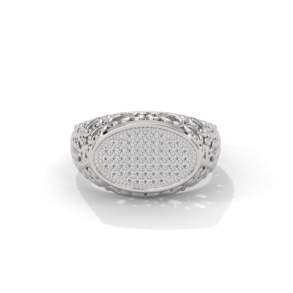 Filigree Scroll Cluster Ring