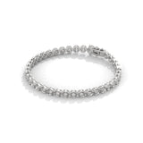 Bezel Circle Tennis Bracelet