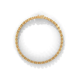 Bezel Circle Tennis Bracelet