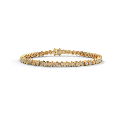 Honeycomb Glow Diamond Bracelet — IGI Certified Diamond Jewellery | My Carat India