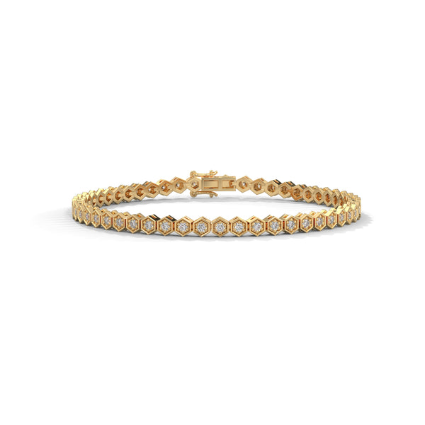 Honeycomb Glow Diamond Bracelet