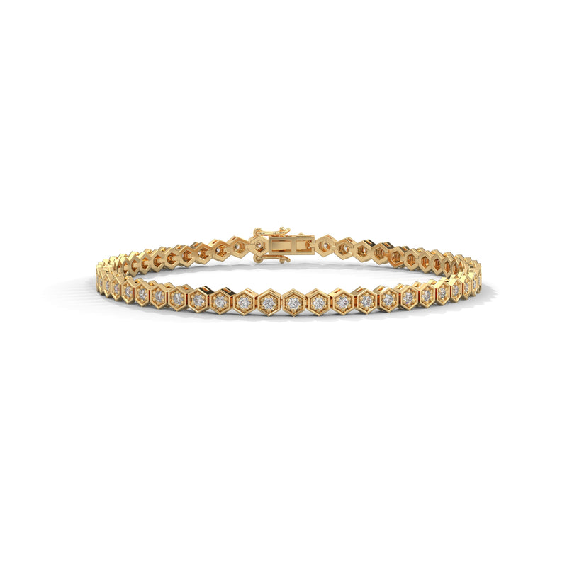 Honeycomb Glow Diamond Bracelet