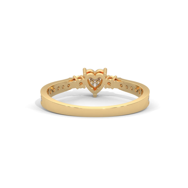 Sweetheart Bloom Solitaire Ring