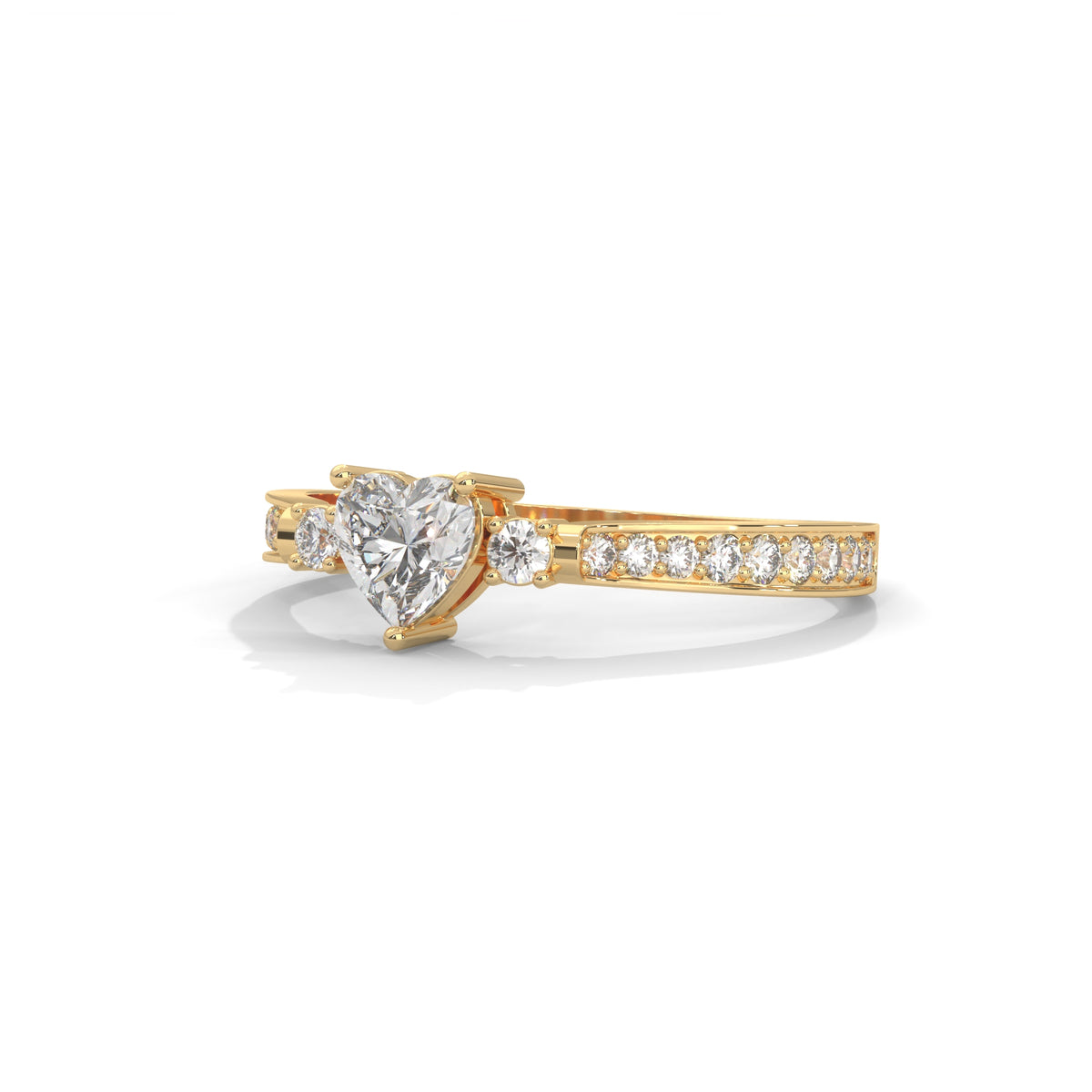 Sweetheart Bloom Solitaire Ring