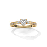 Sweetheart Bloom Solitaire Ring