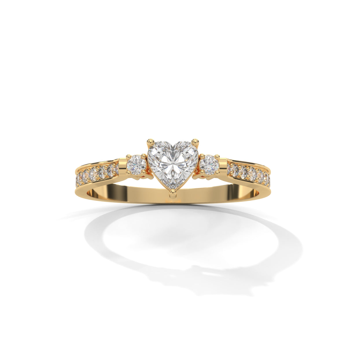 Sweetheart Bloom Solitaire Ring