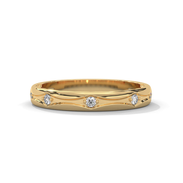 Celestial Arc Diamond Band Ring