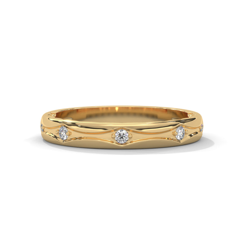 Celestial Arc Diamond Band Ring