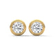 Bezel Embrace Solitaire Studs