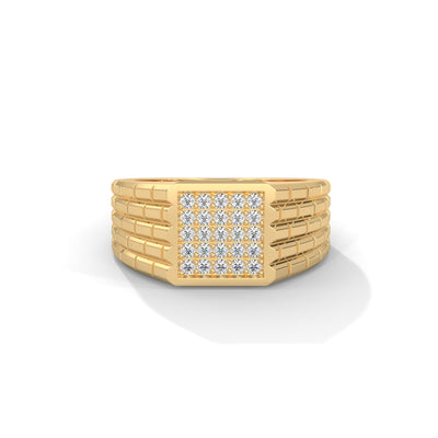 Grid Luxe Cluster Ring — IGI Certified Diamond Jewellery | My Carat India