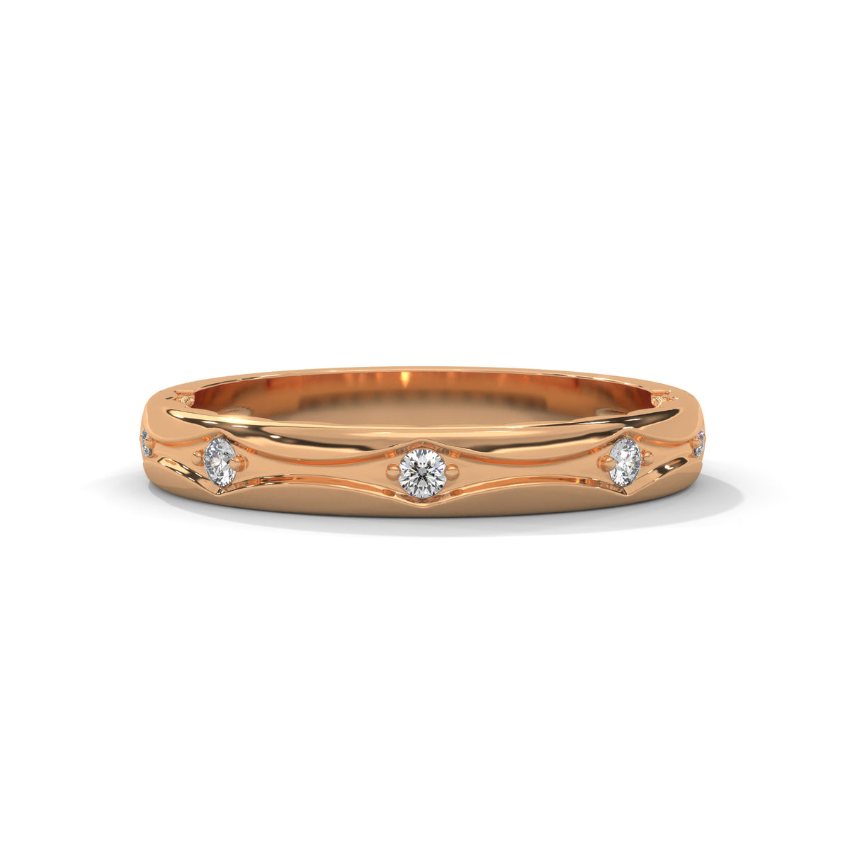 Celestial Arc Diamond Band Ring