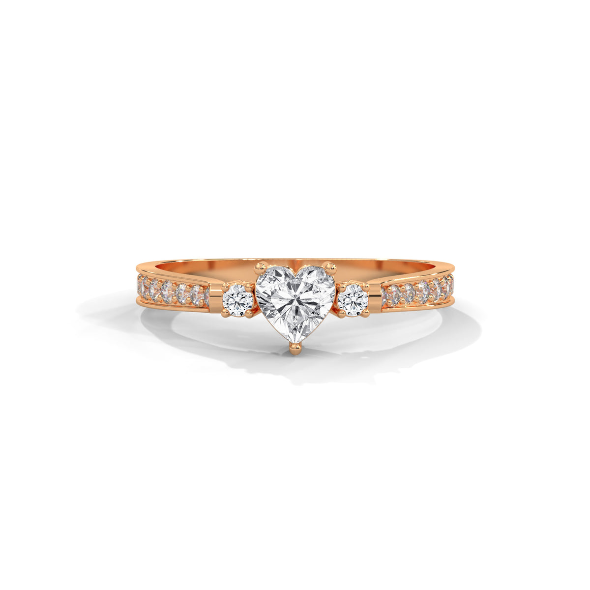 Sweetheart Bloom Solitaire Ring