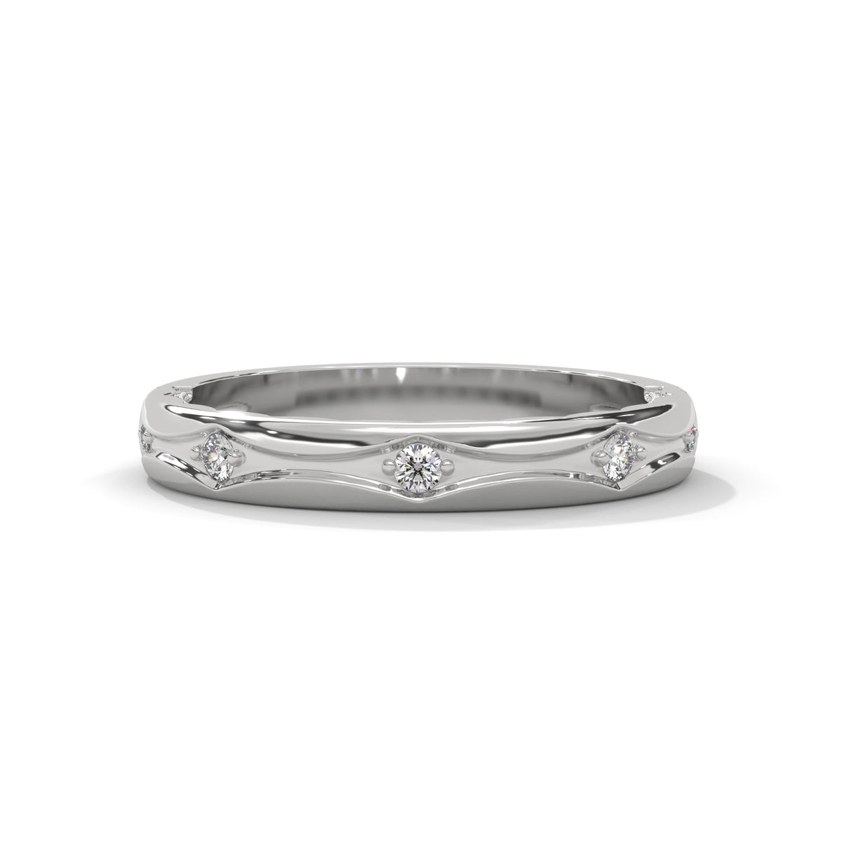 Celestial Arc Diamond Band Ring