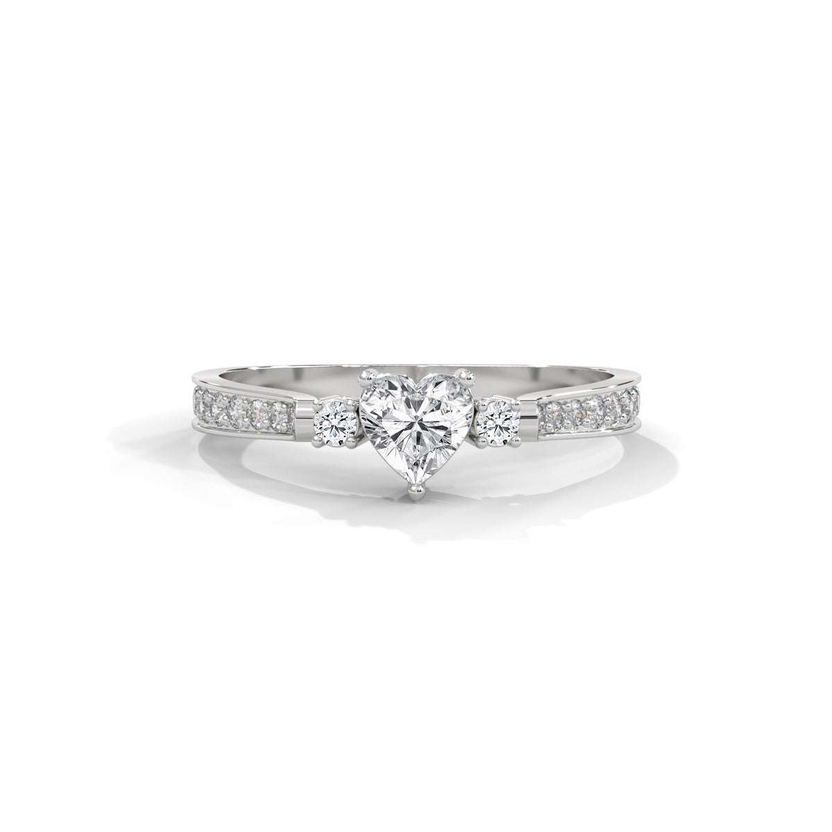 Sweetheart Bloom Solitaire Ring