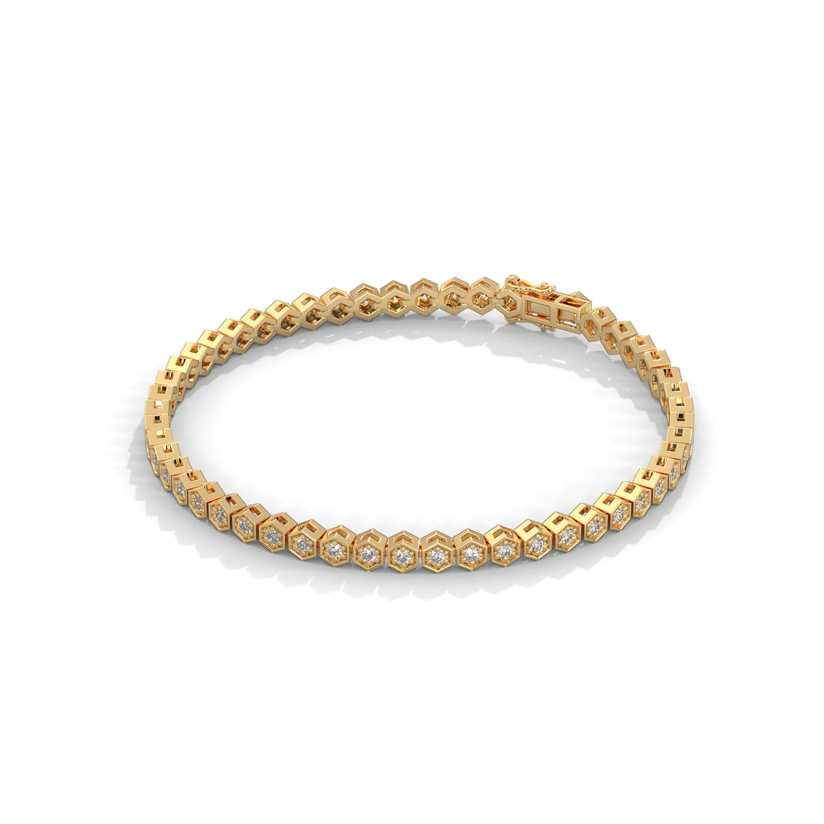 Honeycomb Glow Diamond Bracelet