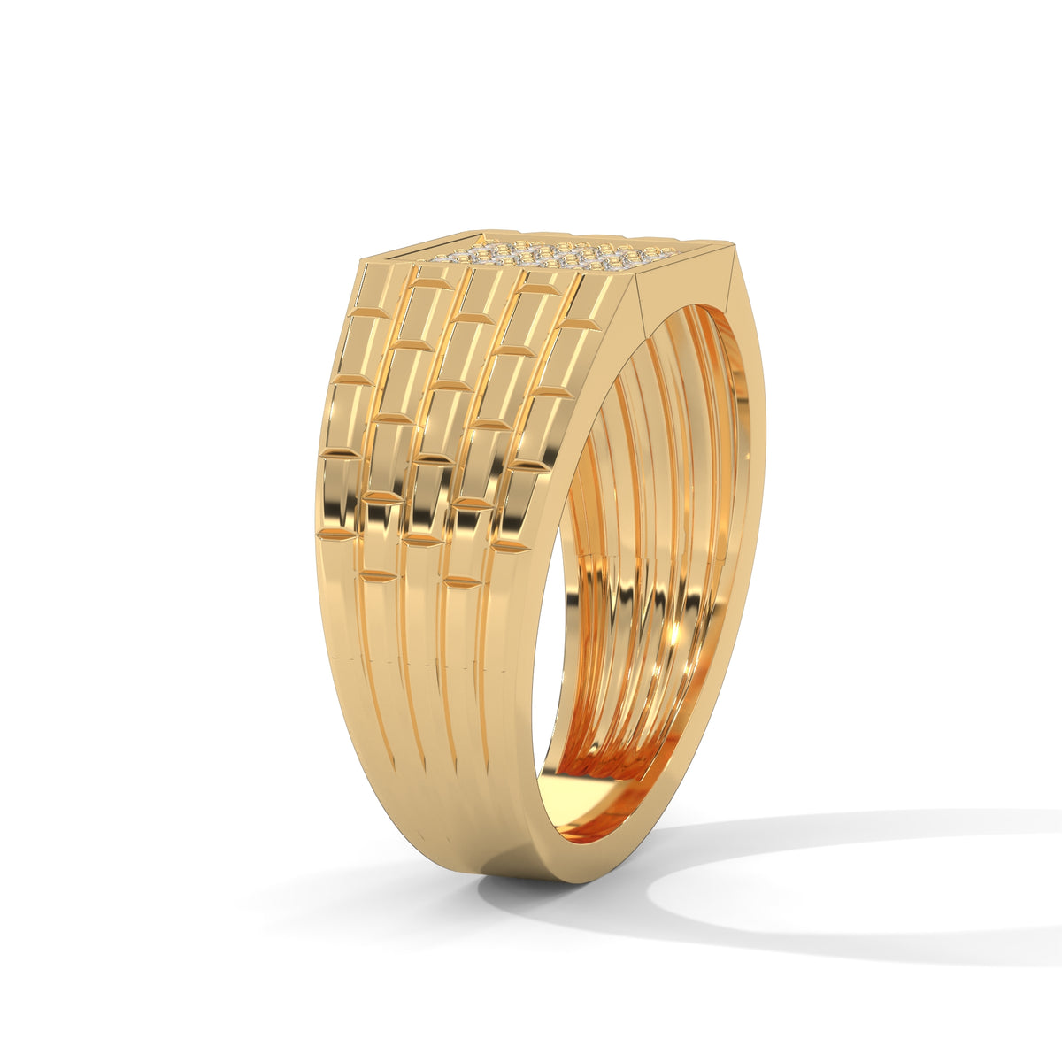 Grid Luxe Cluster Ring