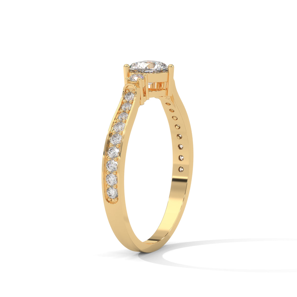 Sweetheart Bloom Solitaire Ring