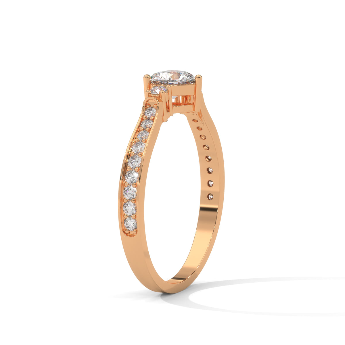 Sweetheart Bloom Solitaire Ring