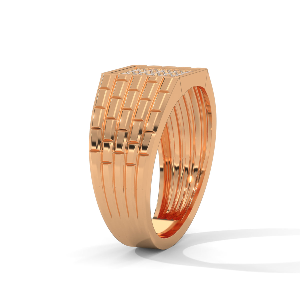 Grid Luxe Cluster Ring