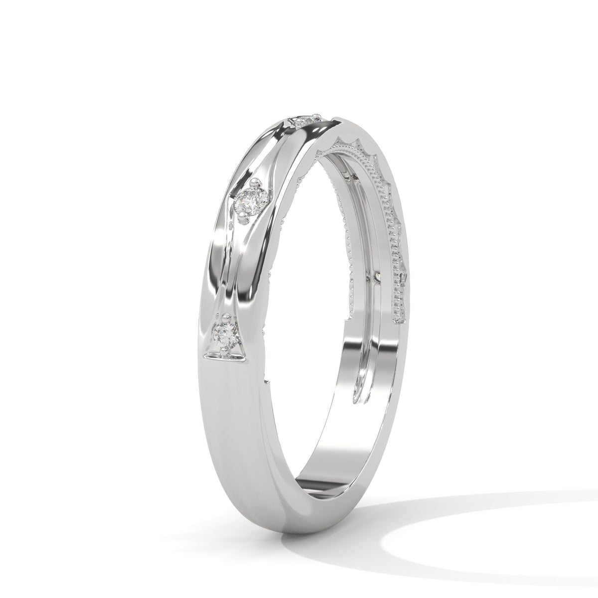 Celestial Arc Diamond Band Ring