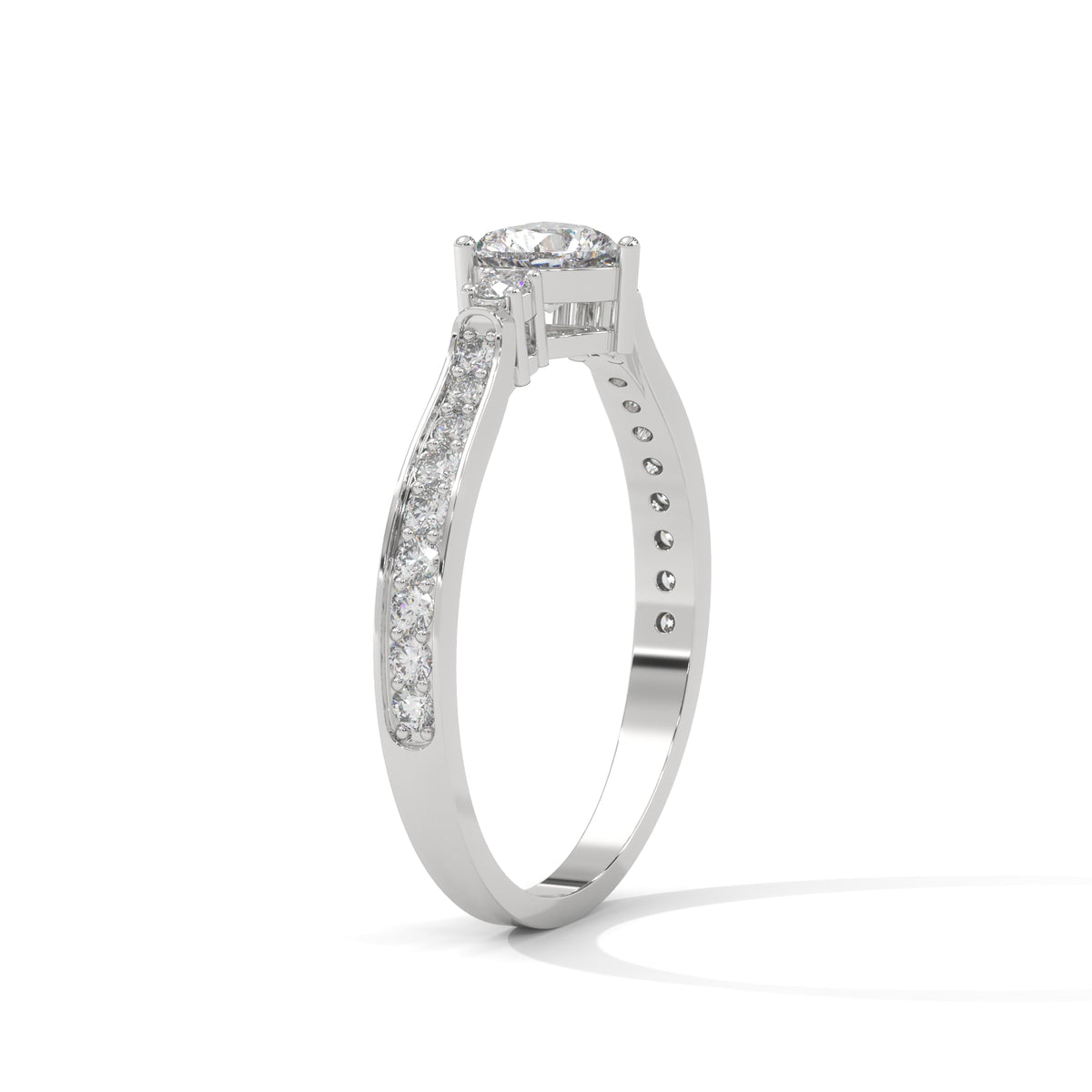 Sweetheart Bloom Solitaire Ring