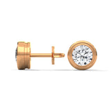 Bezel Embrace Solitaire Studs