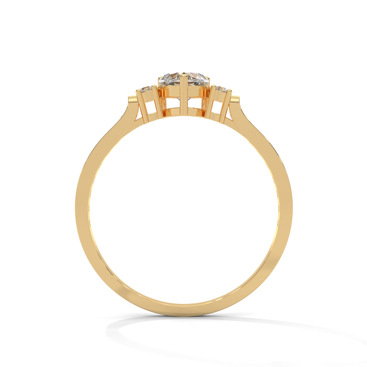Sweetheart Bloom Solitaire Ring