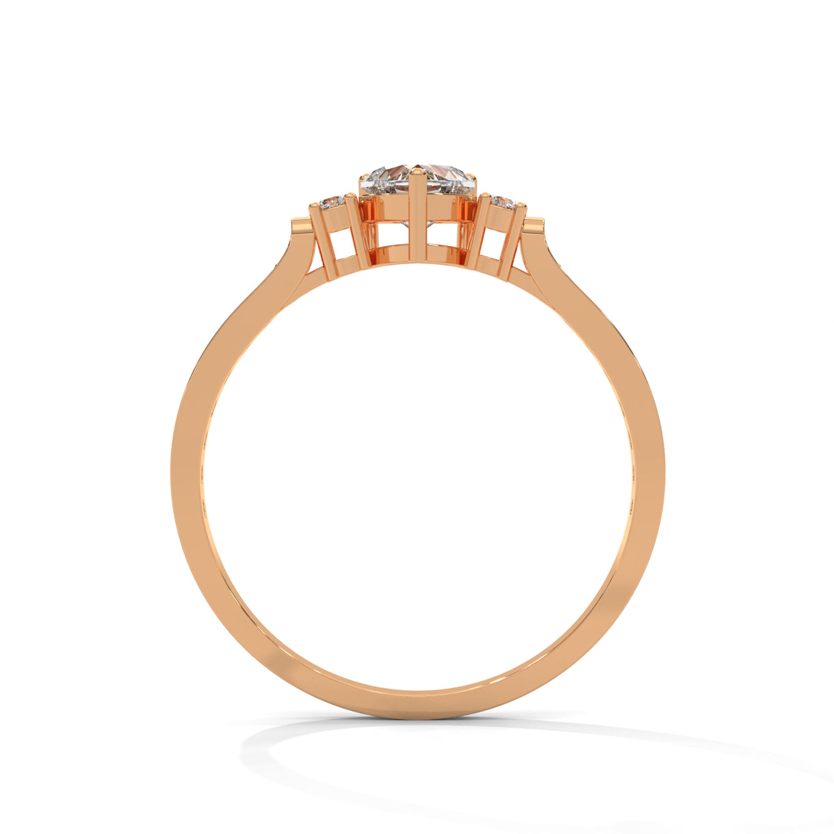 Sweetheart Bloom Solitaire Ring