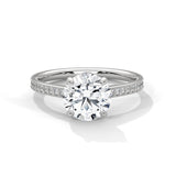 Celestial Crown Solitaire Ring
