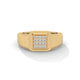 Bold Pavé Square Diamond Ring