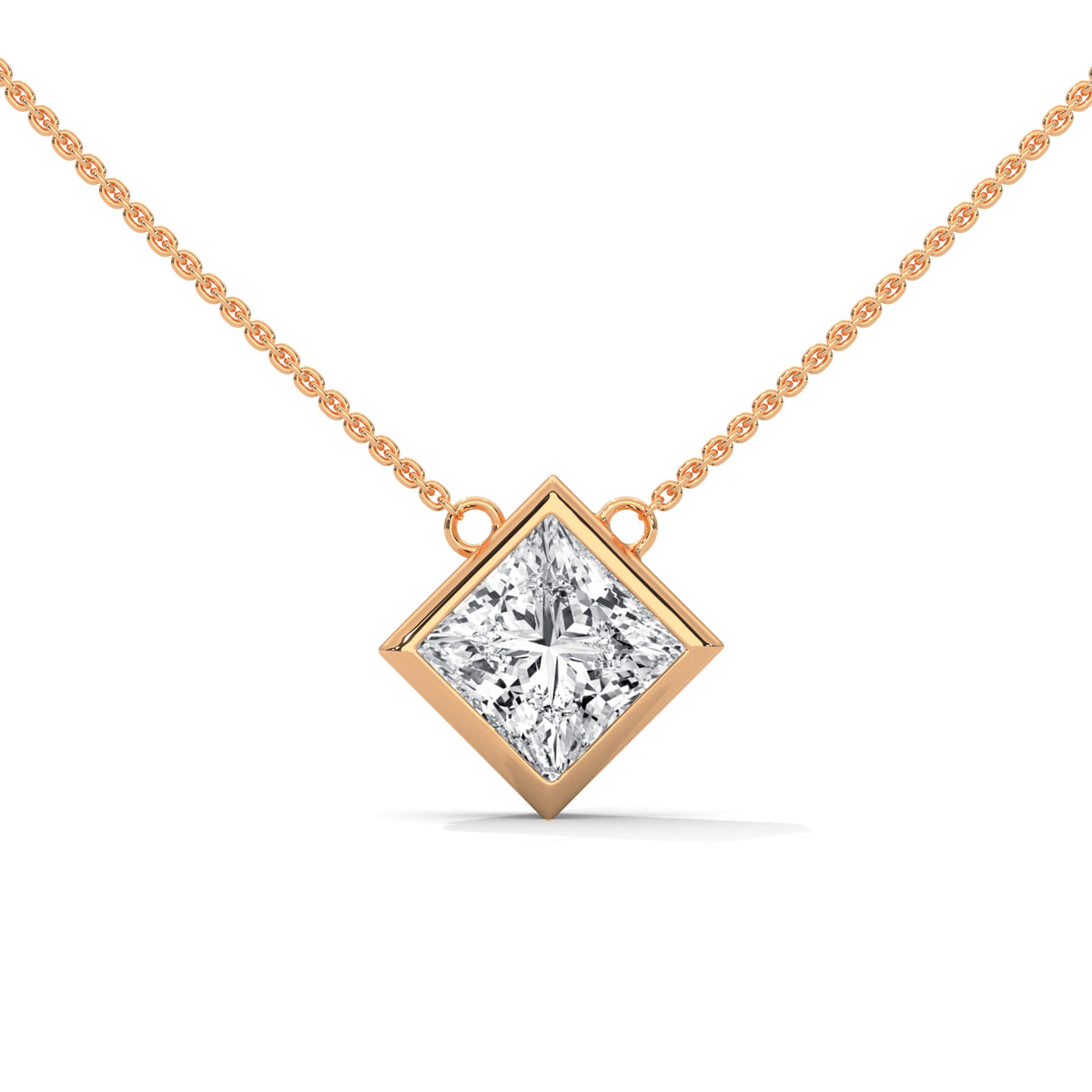 Royal Frame Solitaire Pendant