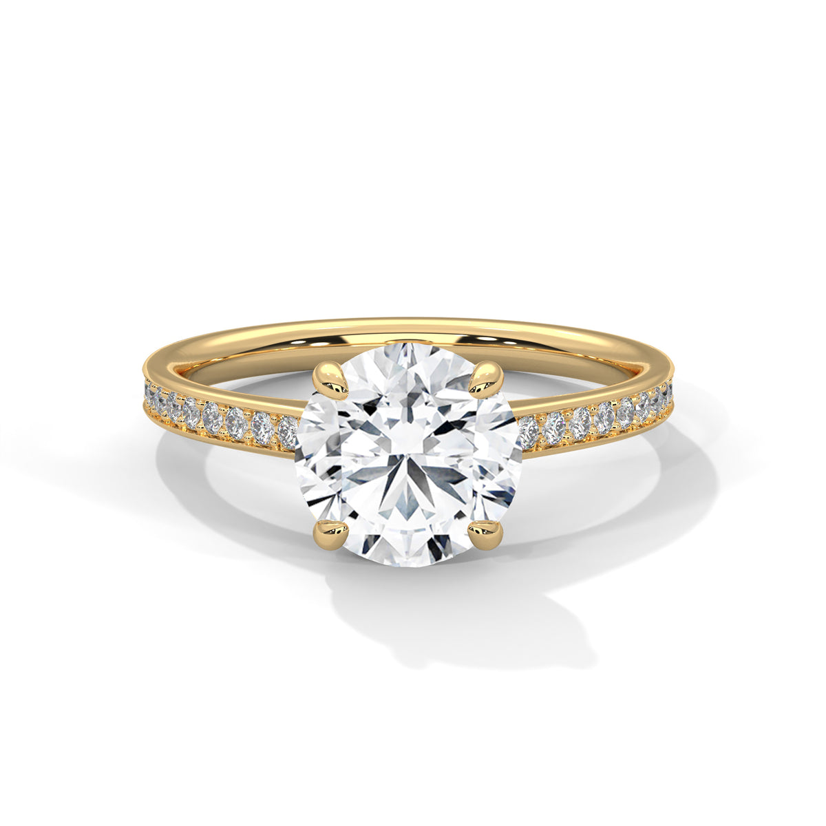 Celestial Crown Solitaire Ring