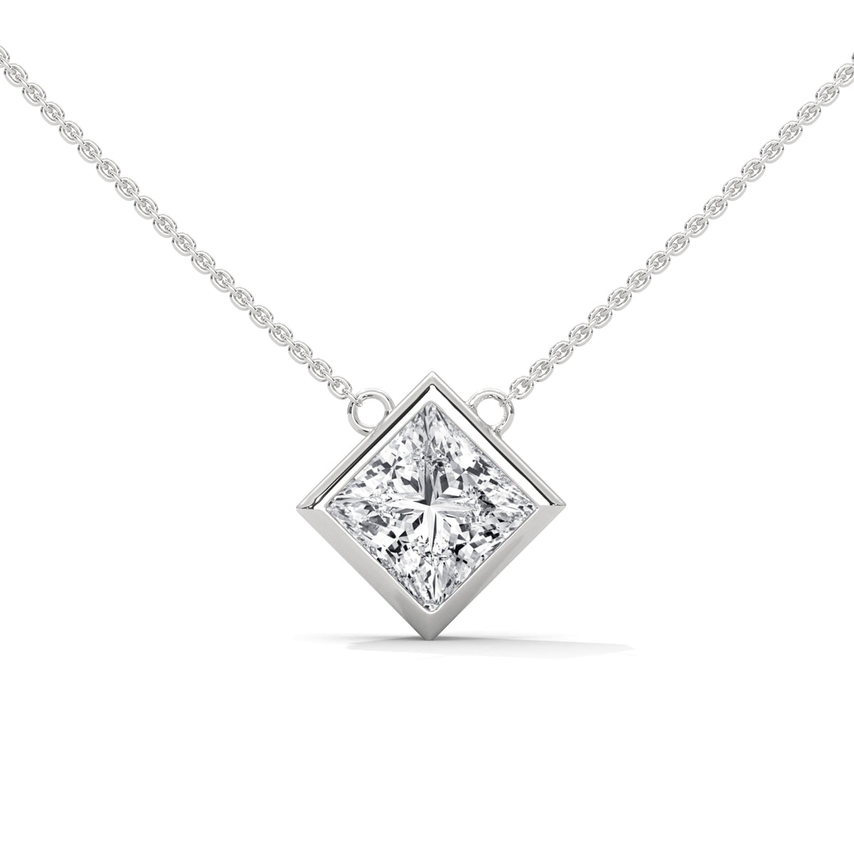 Royal Frame Solitaire Pendant