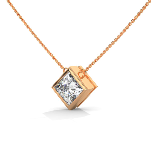 Royal Frame Solitaire Pendant