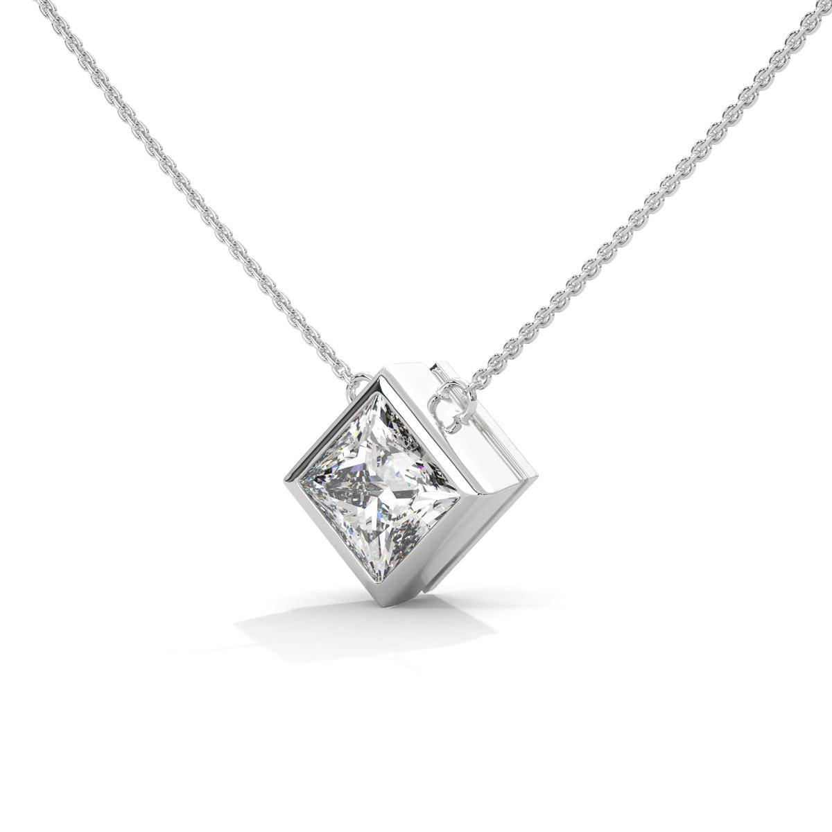 Royal Frame Solitaire Pendant