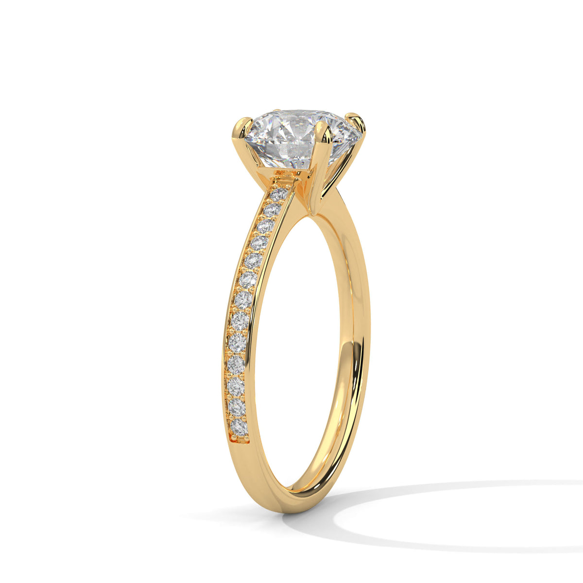 Celestial Crown Solitaire Ring