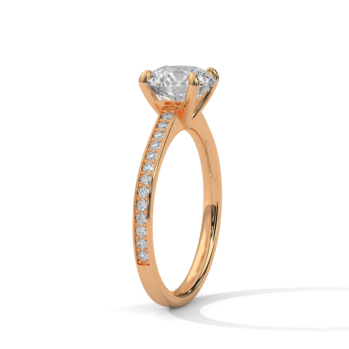 Celestial Crown Solitaire Ring