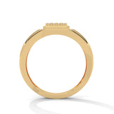 Bold Pavé Square Diamond Ring