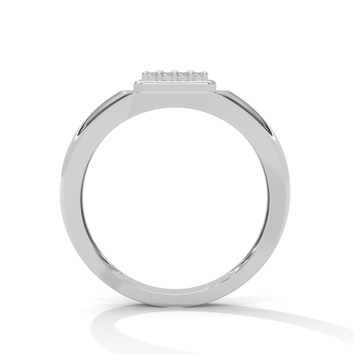 Bold Pavé Square Diamond Ring